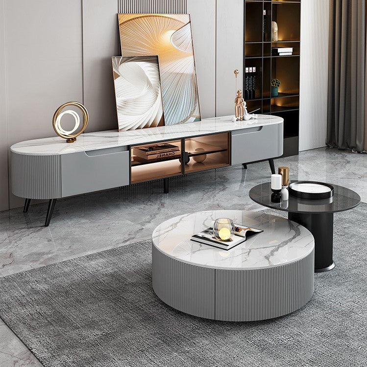 Modern Luxurious  Coffee Table With TV Cabinet