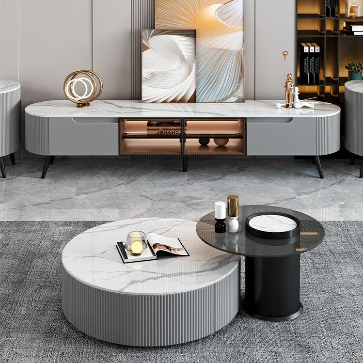 Modern Luxurious  Coffee Table With TV Cabinet