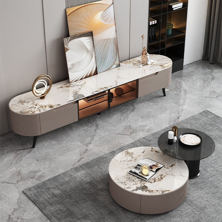 Modern Luxurious  Coffee Table With TV Cabinet
