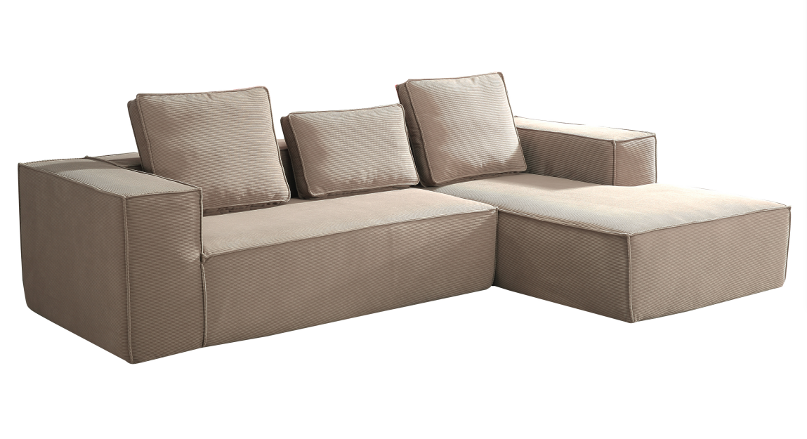 Cloudy Couch Modular Sectional Vaccum Compressed Fabric Sofa
