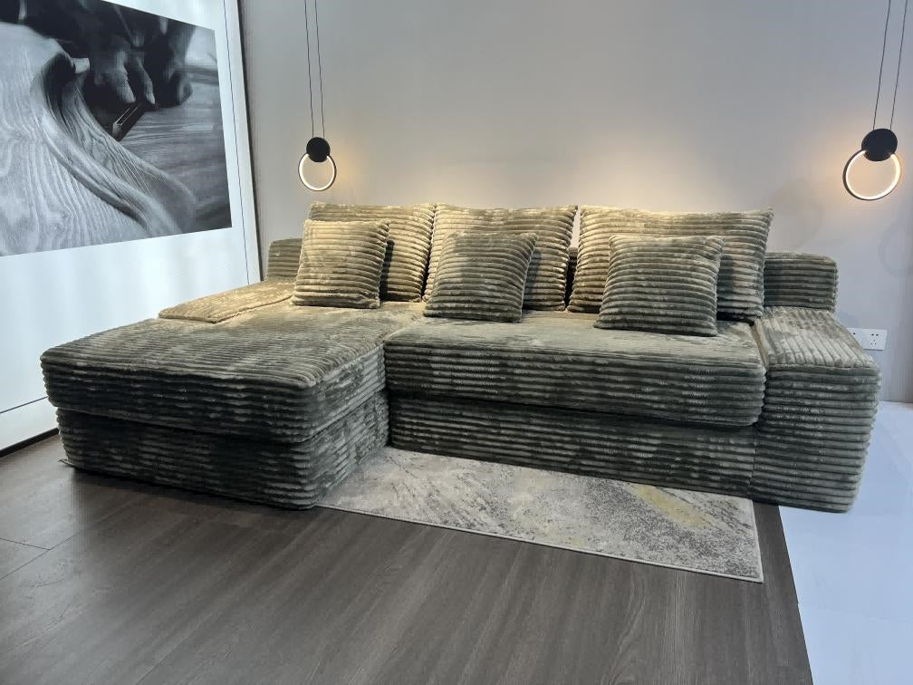 Compressed Vacuum Packaging Modular Combination Corduroy Sofa