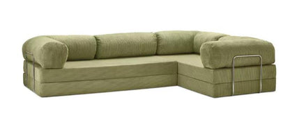 L Shape Modern Design Vacuum Compressed Packing Sofa Bed