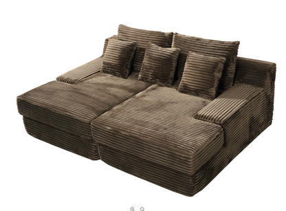 Compressed Vacuum Packaging Modular Combination Corduroy Sofa