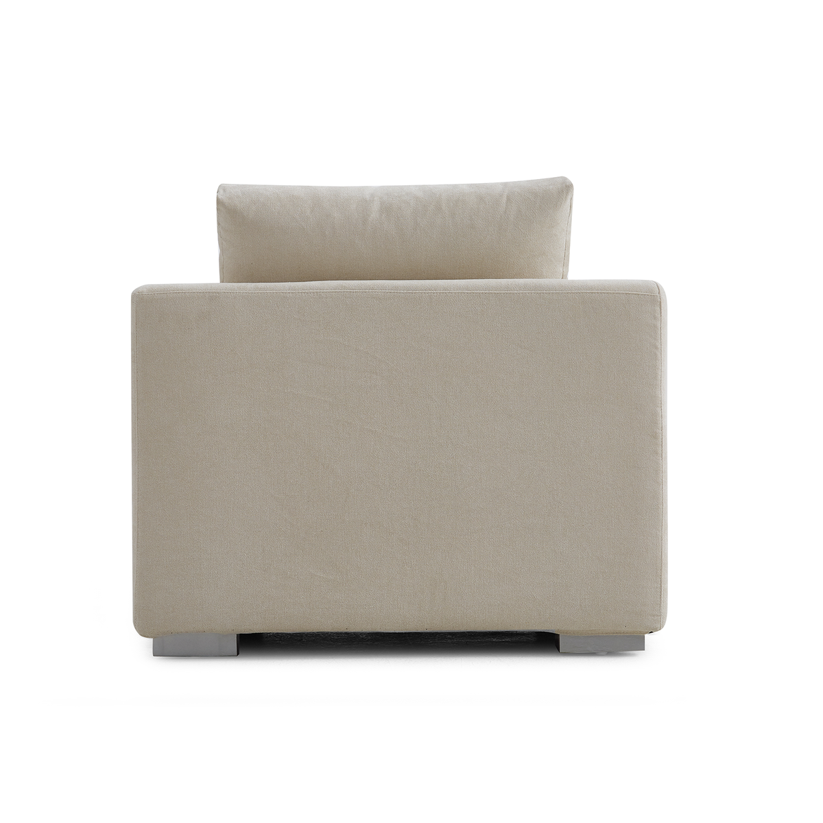 Aalto Fresh Beige Upholstered Linen Fabric Armchair