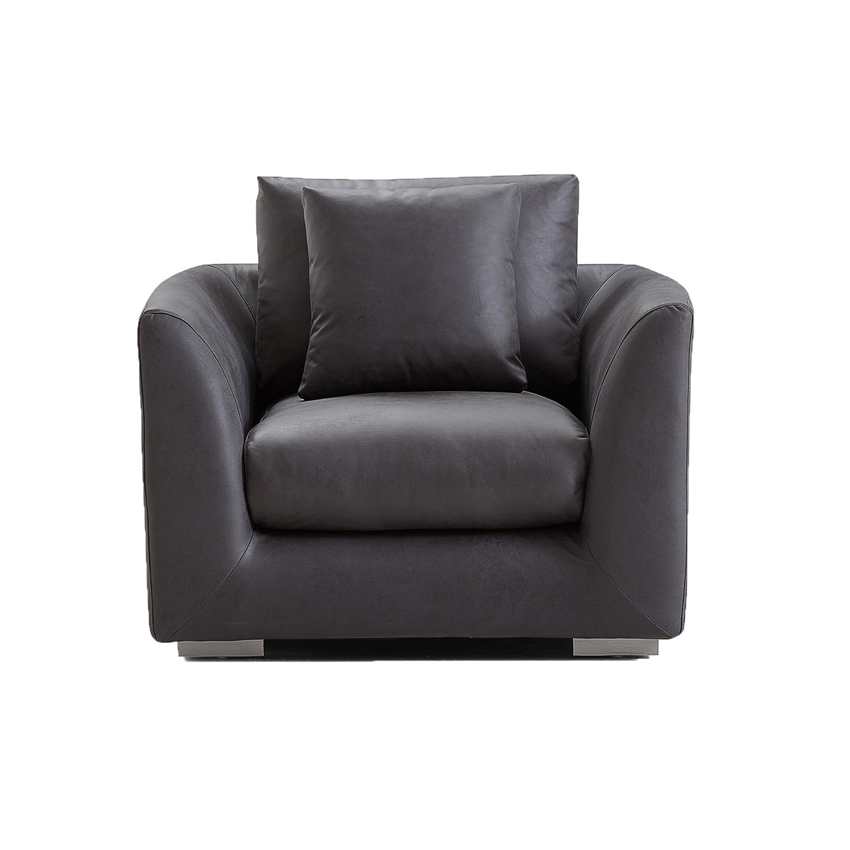 Aalto Fresh Dark Grey Upholstered Fabric Armchair