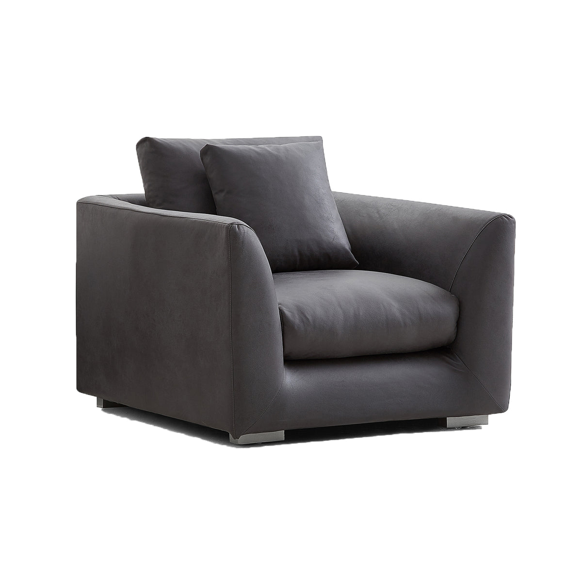 Aalto Fresh Dark Grey Upholstered Fabric Armchair