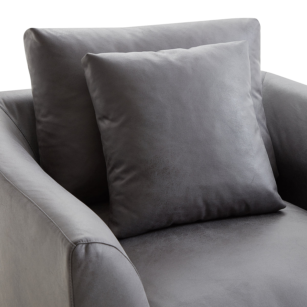 Aalto Fresh Dark Grey Upholstered Fabric Armchair