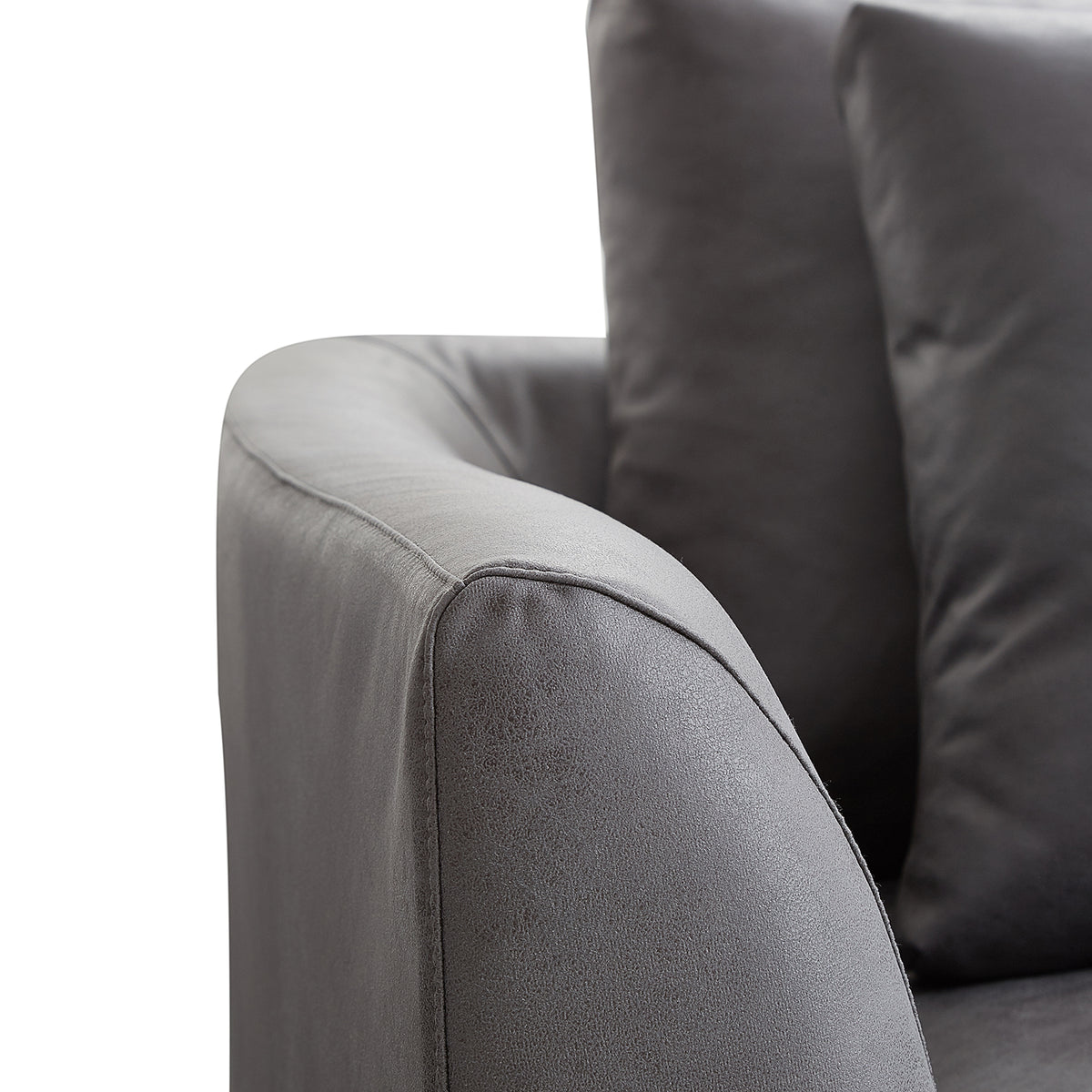 Aalto Fresh Dark Grey Upholstered Fabric Armchair