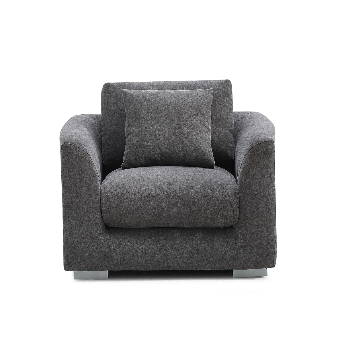 Aalto Fresh Dark Grey Upholstered Fabric Armchair