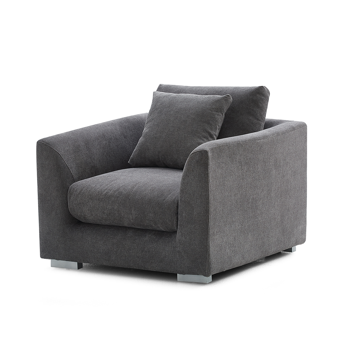Aalto Fresh Dark Grey Upholstered Fabric Armchair