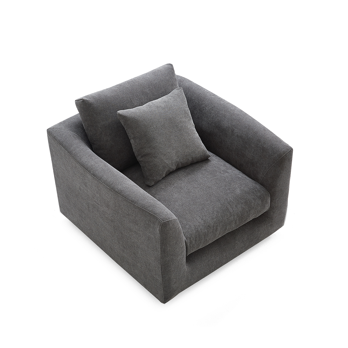 Aalto Fresh Dark Grey Upholstered Fabric Armchair